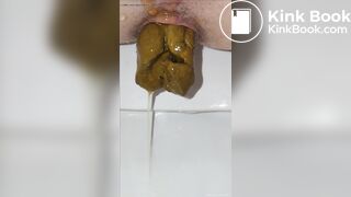 Close Up of Girl Pooping