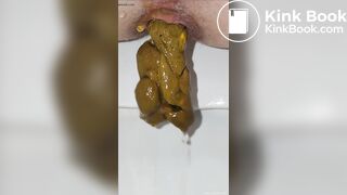 Close Up of Girl Pooping