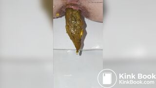 Close Up of Girl Pooping