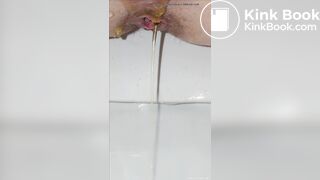 Close Up of Girl Pooping