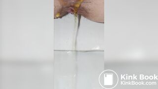 Close Up of Girl Pooping