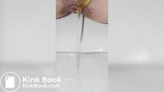 Close Up of Girl Pooping