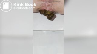 Close Up of Girl Pooping