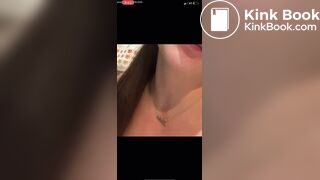 Teen eats her own shit