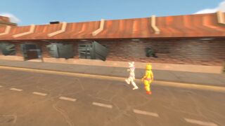 Toy chica and mangle eat to much