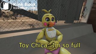 Toy chica and mangle eat to much