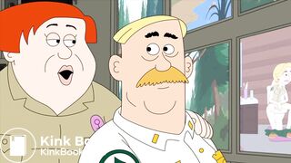 cartoon blonde girl poop