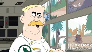 cartoon blonde girl poop