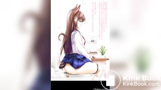 Hentai girls poop and piss in western toilets comp