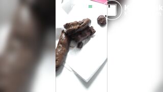 Gorgeous girl pooping - video 3