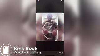 Ebony girl nasty poo