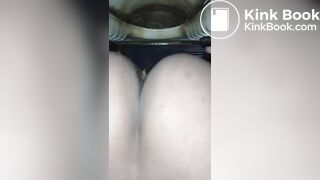 nepali girl Shitting in toilet for her slave