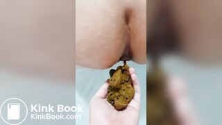 Korean girl boy friend hand poop femdom
