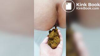 Korean girl boy friend hand poop femdom