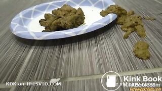 Girl diarrhea on floor