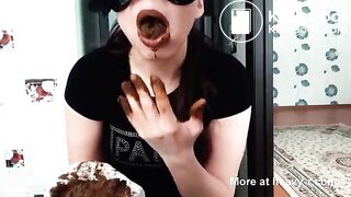 eating a lot of shit!