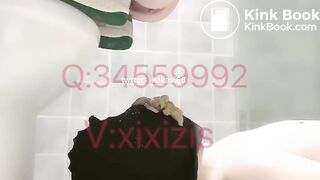 Lucky toilet slave eat Chinese slut shit