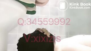 Lucky toilet slave eat Chinese slut shit