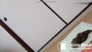 asian girl takes massive shit