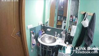 Woman pooping in Toilet 235