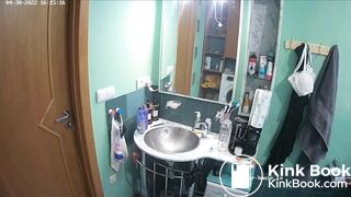 Woman pooping in Toilet 235