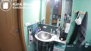 Woman pooping in Toilet 235