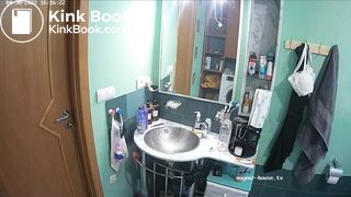 Woman pooping in Toilet 235
