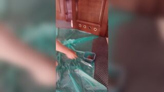 Sucking dirty cock and chewing shit