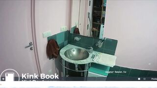 Woman pooping in Toilet 234