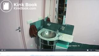 Woman pooping in Toilet 234