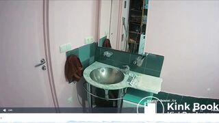 Woman pooping in Toilet 234