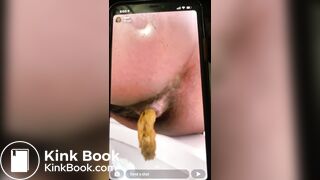 Toni Long Island Thot taking a quick shit