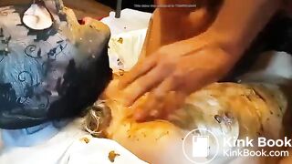 Amazing whore lick a shitty dick