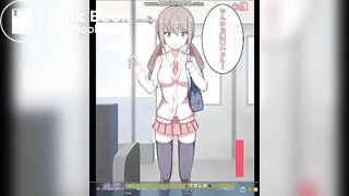 High school girl who put up with the train