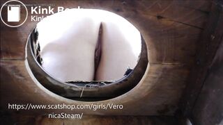 Eat it all while you are chained to my toilet chair