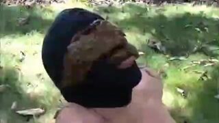 Goddess shits big load on slave