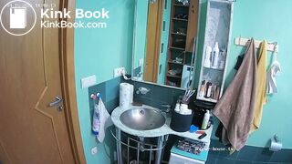 Woman pooping in Toilet 229