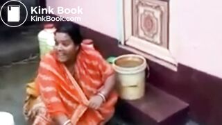 Pissed off Desi Bhabi Shitting