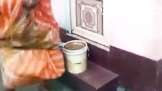 Pissed off Desi Bhabi Shitting