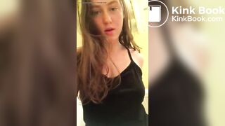 Cute Girl Poops on Toilet 1 - video 2