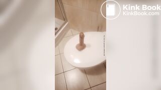 Shit dildo pulled out of my ass Part 4