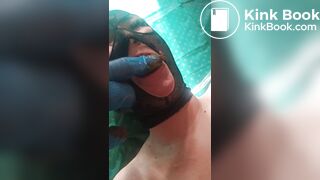 He shoves her shit in SCAT_PARA's mouth