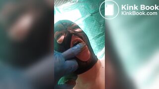 He shoves her shit in SCAT_PARA's mouth