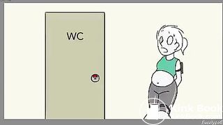 Diarrhea explode in short animation