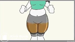 Diarrhea explode in short animation