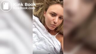 Gorgeous girl sharts in bed