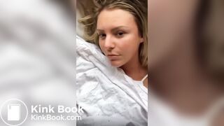 Gorgeous girl sharts in bed