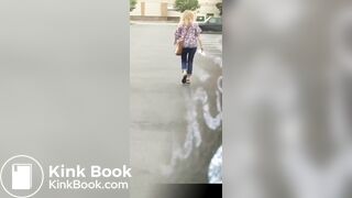 Pooping blonde Walmart