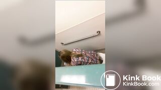 Pooping blonde Walmart