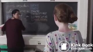 Teacher has diarrhea in trashcan